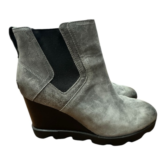 Sorel Joan Uptown Chelsea Bootie Leather Wedge Quarrey 1915841052 Women’s Sz 11 - Picture 1 of 10